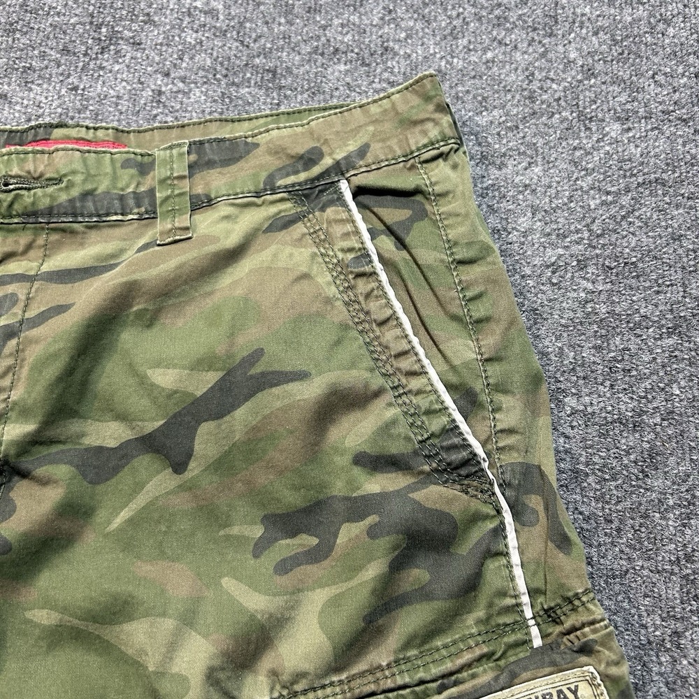 Unionbay Mens Camo Cargo Shorts Green Brown Size 36 Utility Military Skater - Picture 3 of 11